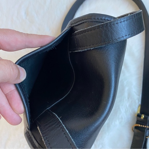 Coach Vintage 9978 Black Leather Crossbody Scooter Sidepack Bag - Picture 8 of 11